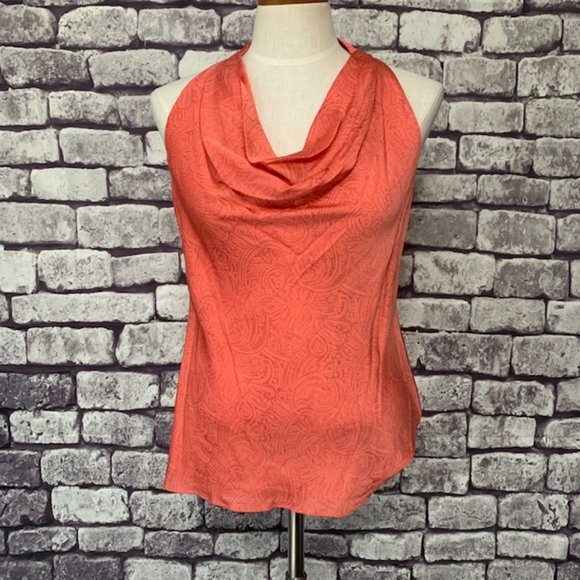 Ann Taylor Tops - Ann Taylor Orange Sleeveless Blouse Size 4